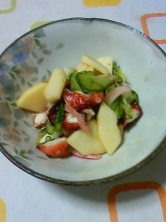 たことりんごの酢の物-レシピのメイン写真
