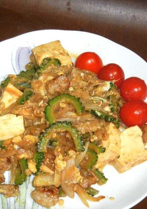味噌味でゴーヤチャンプル-レシピのメイン写真