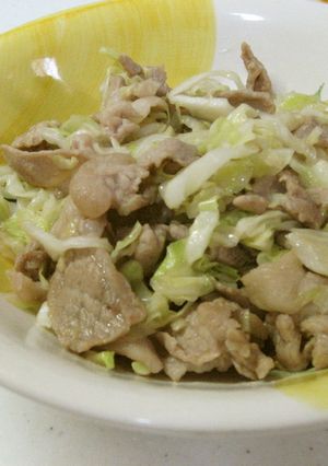 豚肉とキャベツのポン酢炒め-レシピのメイン写真