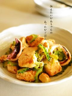 ゴーヤとイカのピリ辛チャンプルー-レシピのメイン写真