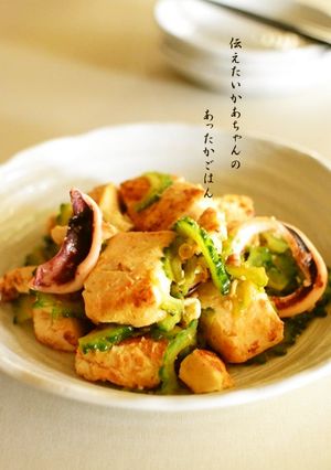 ゴーヤとイカのピリ辛チャンプルー-レシピのメイン写真