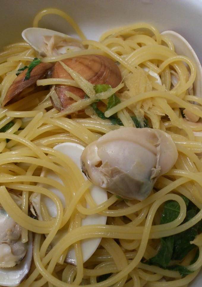 アサリの酒蒸し風和風パスタ-レシピのメイン写真