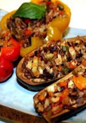 Stuffed Pepper&Eggplant-レシピのメイン写真