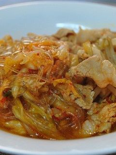 豚キムチ春雨煮-レシピのメイン写真