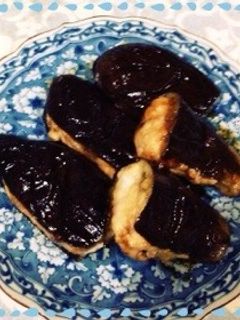 ナスのひき肉はさみ焼き♫-レシピのメイン写真