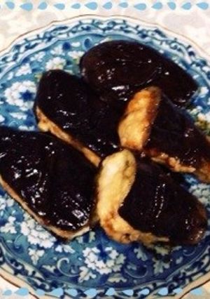 ナスのひき肉はさみ焼き♫-レシピのメイン写真