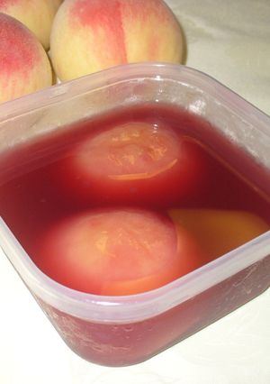 桃の赤ワイン煮（コンポート）-レシピのメイン写真
