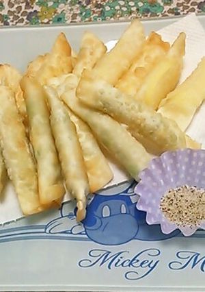 餃子の皮で♡チーズ&枝豆スティック☆-レシピのメイン写真