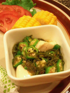 お惣菜屋さんのオクラ豆腐-レシピのメイン写真