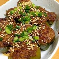 รูปของ ＊減塩‼美味しくピーマンの肉詰め