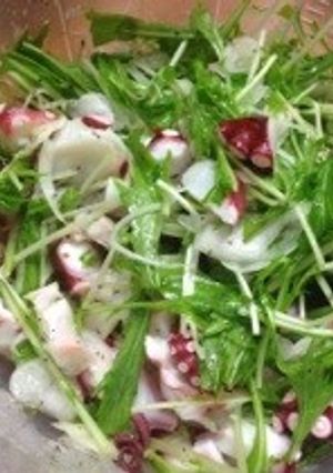 たこと水菜のマリネ-レシピのメイン写真