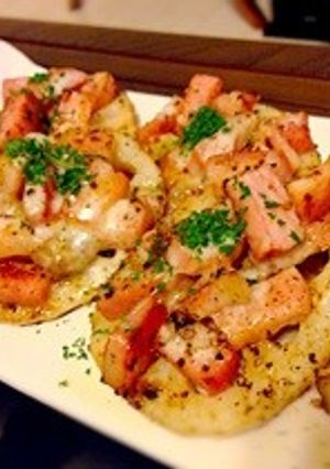 ベーコンのレンコンピッツァ-レシピのメイン写真
