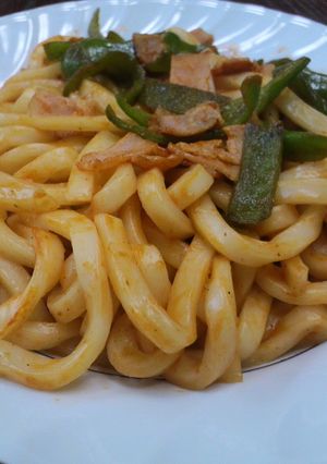 ナポリタン風うどん-レシピのメイン写真