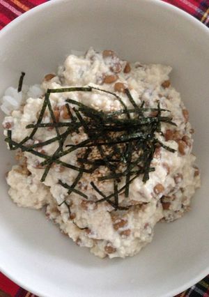簡単!節約!納豆&豆腐の親子?丼-レシピのメイン写真
