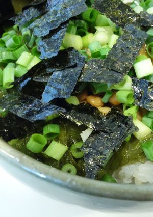 千葉のお母さんの納豆めかぶ丼-レシピのメイン写真