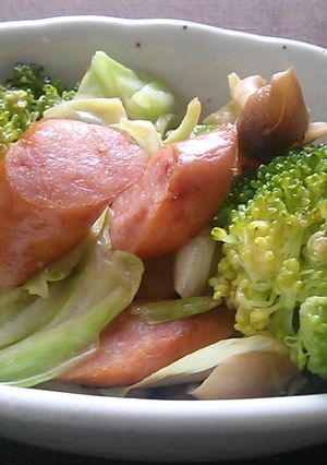 ウィンナーと野菜のコンソメ炒め-レシピのメイン写真