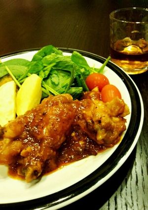 簡単☆鶏手羽元のトマト煮-レシピのメイン写真