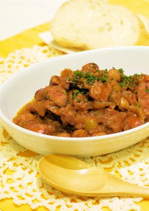 ウィンナーとミックスビーンズのトマト煮-レシピのメイン写真