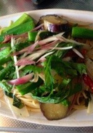 みょうがと大葉のペペロンチーノ-レシピのメイン写真