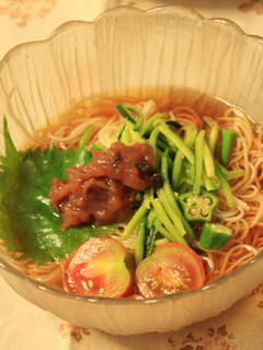 さっぱり梅そうめん-レシピのメイン写真