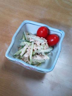 ツナとキュウリのサラダ-レシピのメイン写真