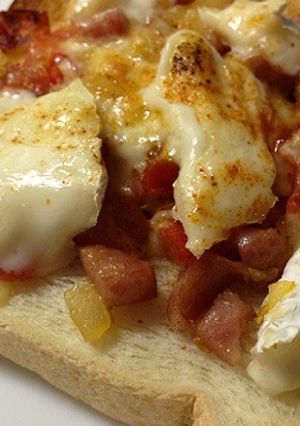ガッツリ食べたい朝食☆濃厚なピザトースト-レシピのメイン写真