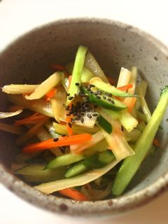 セロリとキュウリと人参のごま油和え-レシピのメイン写真
