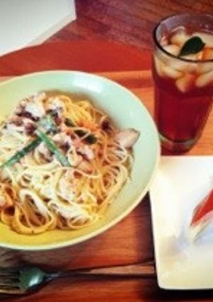 ホタテとしめじのクリームパスタ☆-レシピのメイン写真