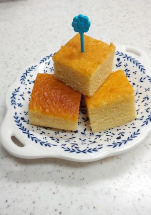 HKMでカステラ風味スクエアケーキ-レシピのメイン写真