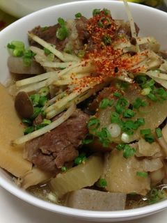 牛すじの煮込みです~。-レシピのメイン写真