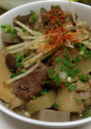 牛すじの煮込みです~。-レシピのメイン写真