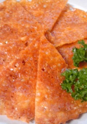 簡単おつまみ！　薄焼きチーズ-レシピのメイン写真