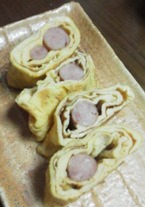 ウインナー巻き卵焼き-レシピのメイン写真