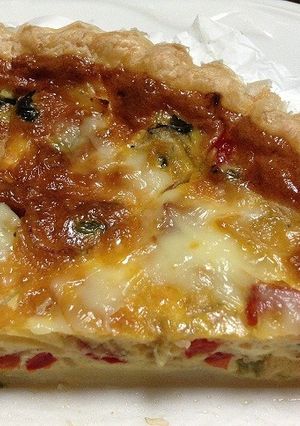 ほうれん草と鶏肉のキッシュ-レシピのメイン写真
