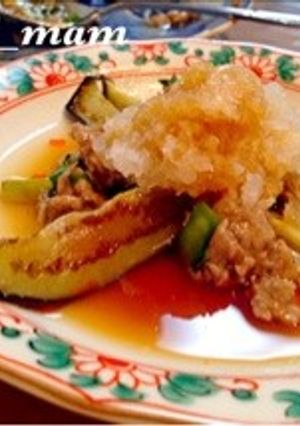 簡単＆大好評★茄子のあんかけ餃子風！-レシピのメイン写真