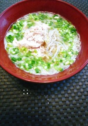 にゅうめんでも！鶏しおぶっかけそうめん-レシピのメイン写真