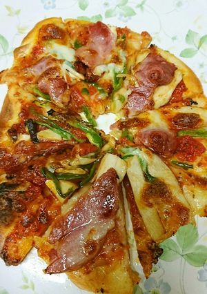 ミコばあばの美味しい米粉ピザ-レシピのメイン写真
