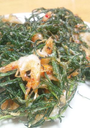 おかひじきと桜エビのサクッとかき揚げ-レシピのメイン写真