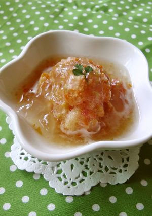 夏＊トマトシャーベット桃Carinaのせ-レシピのメイン写真