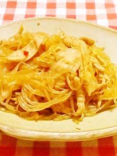 ヘルシー♪鶏ささみとしらたきのきんぴら-レシピのメイン写真