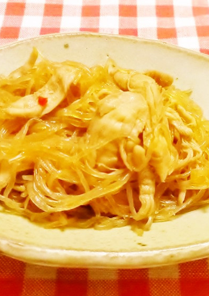 ヘルシー♪鶏ささみとしらたきのきんぴら-レシピのメイン写真