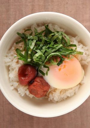 梅干し×青じそのスッパ温玉丼CanCam-レシピのメイン写真