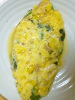 簡単♪ツナとほうれん草のチーズオムレツ-レシピのメイン写真
