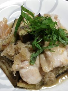 鶏となすのさっぱりみぞれ煮-レシピのメイン写真
