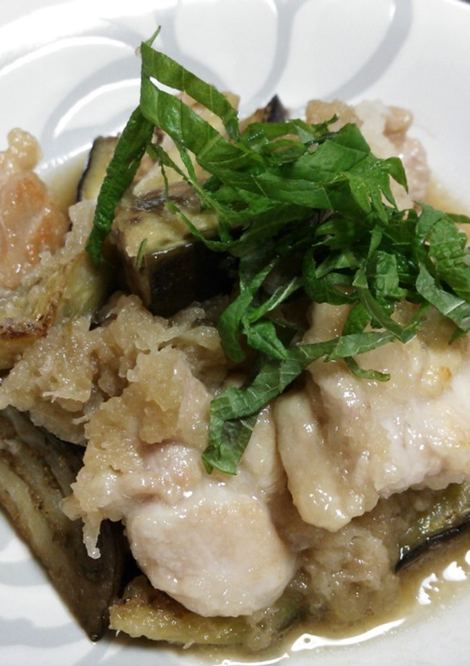 鶏となすのさっぱりみぞれ煮-レシピのメイン写真