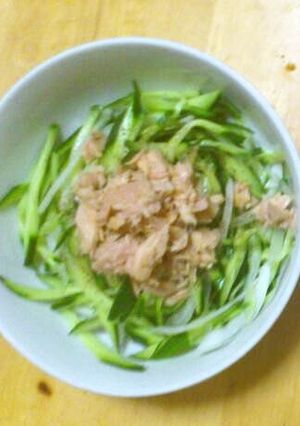 簡単♪きゅうりと玉ねぎのツナサラダ-レシピのメイン写真