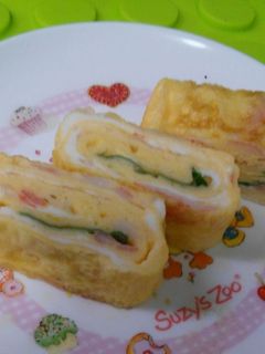 しそとカニカマの卵焼き-レシピのメイン写真