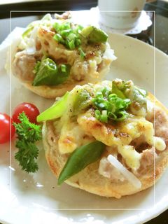 豚肉×野菜の焼肉のたれトースト-レシピのメイン写真