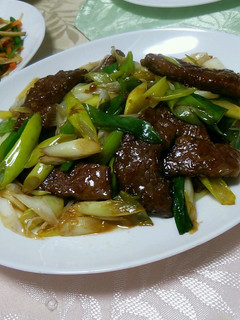 牛肉と白ネギのオイスターソース炒め-レシピのメイン写真