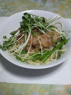 から揚げと大根おろしの冷パスタ-レシピのメイン写真
